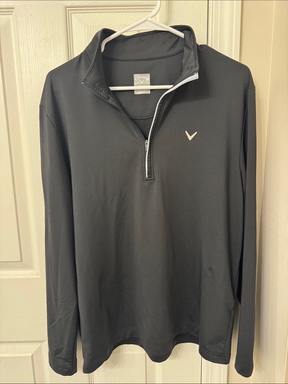 Callaway Men’s Black Long-Sleeve Quarter-Zip Golf Top